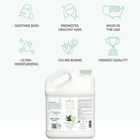 KinRose Care Aloe Vera Gel 64oz showing texture on hand