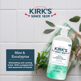 Kirk's 3-in-1 Nourishing Cleanser family using product