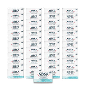 Kirk's Castile Bar Soap 48 Pack front view with packaging