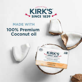 Kirk's Castile Bar Soap Citrus Twist close-up