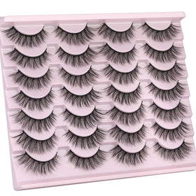 Kiromiro 14 pairs of cat eye false eyelashes in packaging