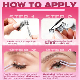 Kiromiro 14mm false eyelashes in natural light