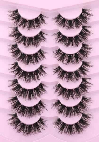Kiromiro 18mm clear band false eyelashes front view