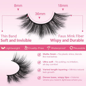 Kiromiro 3D False Eyelashes packaging