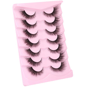 Kiromiro 6D Faux Mink False Lashes in use