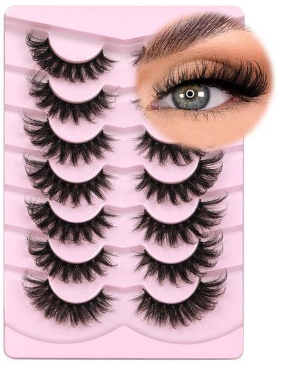 Kiromiro 6D Fluffy Mink Lashes front view in packaging