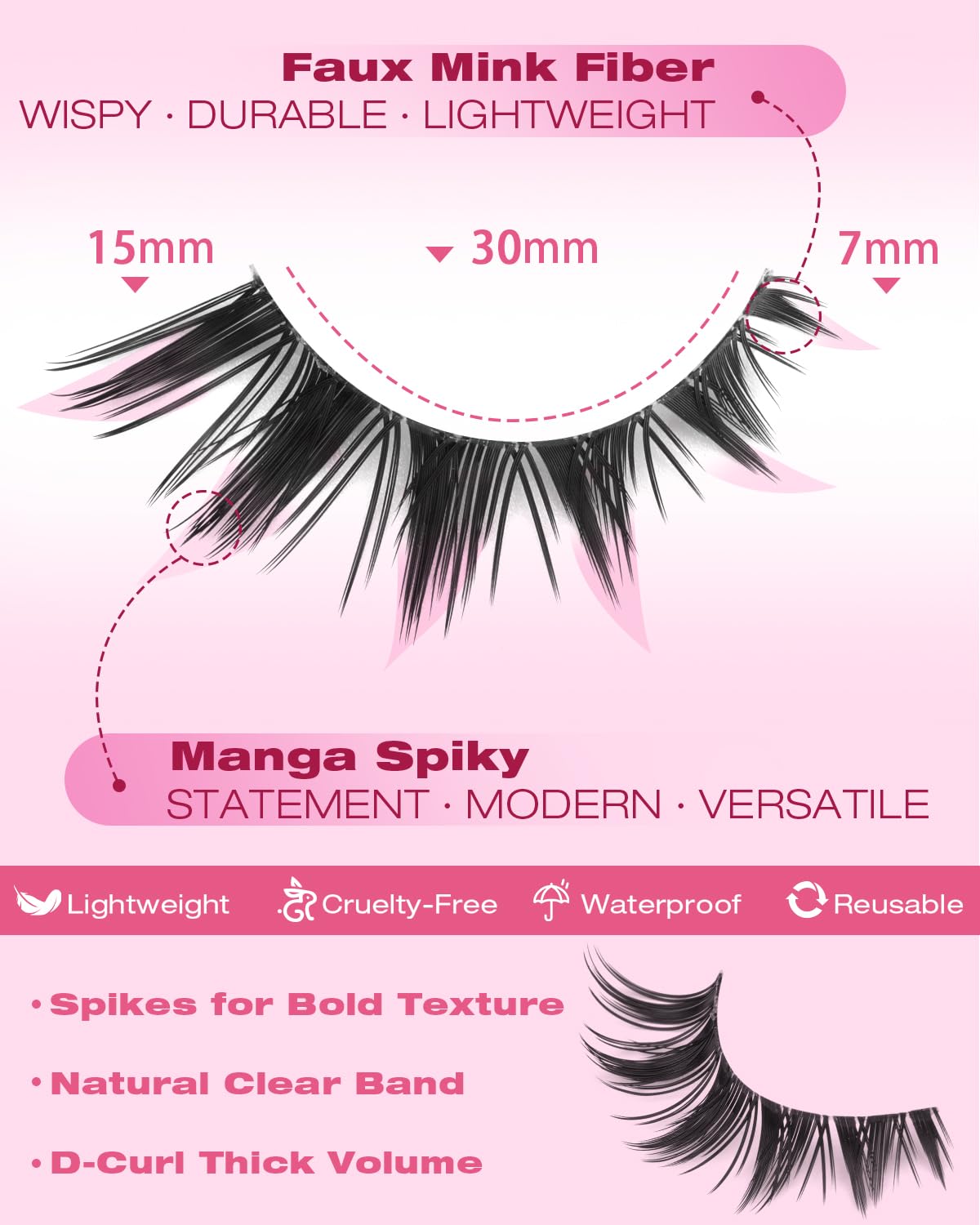 Kiromiro Bunny Lashes on model showcasing eye makeup