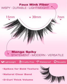 Kiromiro Bunny Lashes on model showcasing eye makeup