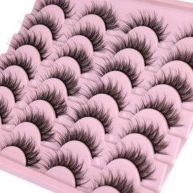 Kiromiro Cat Eye False Eyelashes 14mm on a makeup table