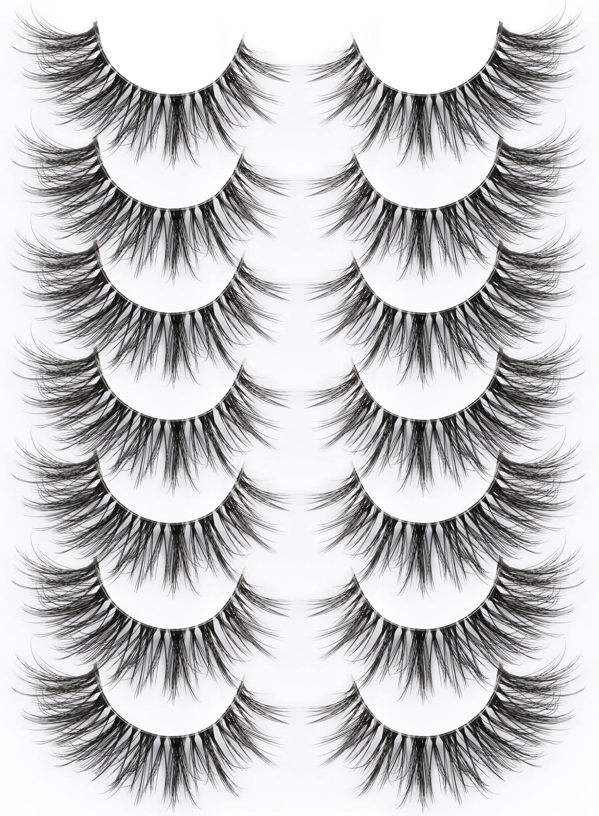 Kiromiro False Eyelashes 3D Volume Wispy Lashes Pack front view