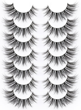 Kiromiro False Eyelashes 3D Volume Wispy Lashes Pack front view