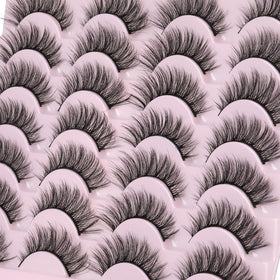 Kiromiro false eyelashes displayed on a makeup table