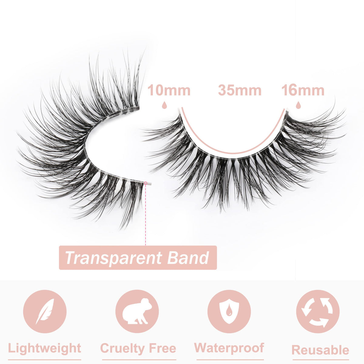 Kiromiro false eyelashes showing 6D layered craftsmanship