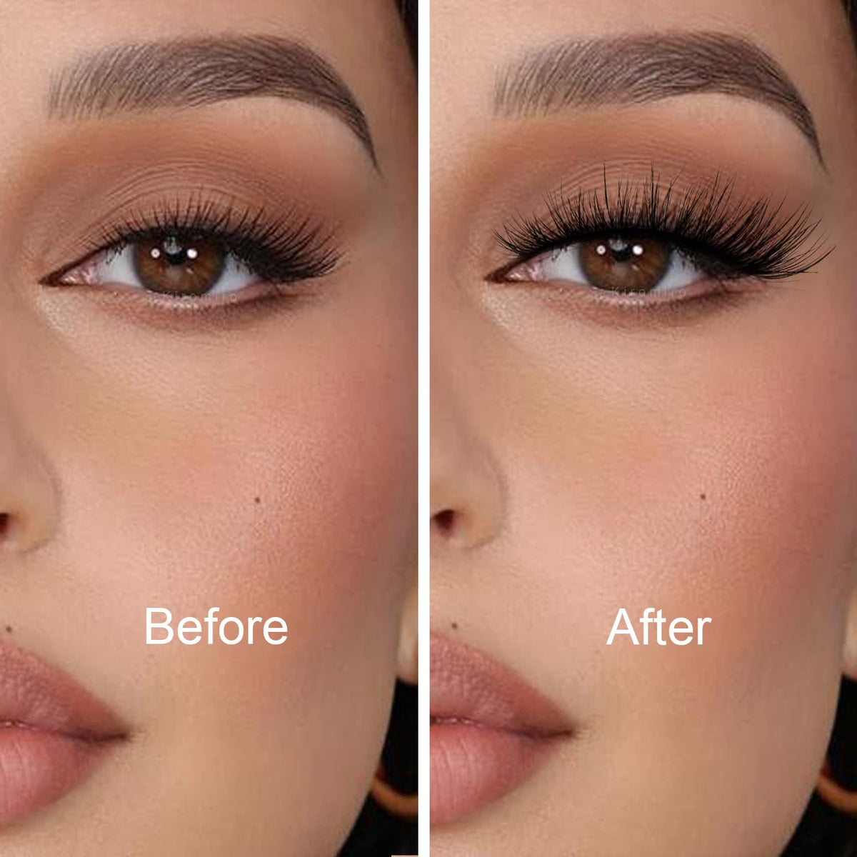 Kiromiro false eyelashes showing flexible cotton band
