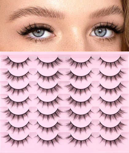 Kiromiro False Lashes Natural Look 16mm Cat Eye front view