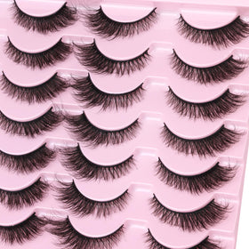 Kiromiro Faux Mink False Lashes side view highlighting the volume