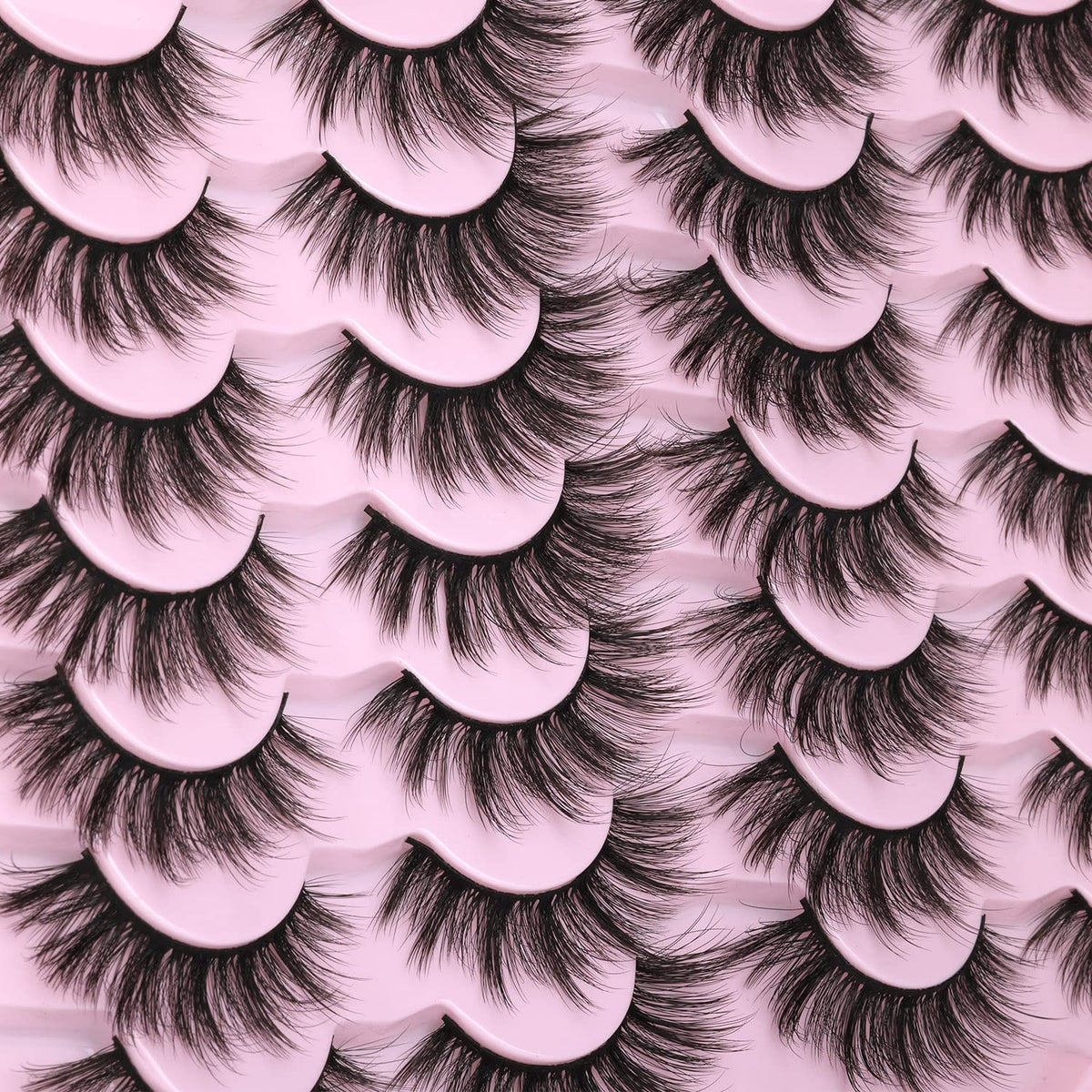 Kiromiro Faux Mink Lashes close-up on eyes