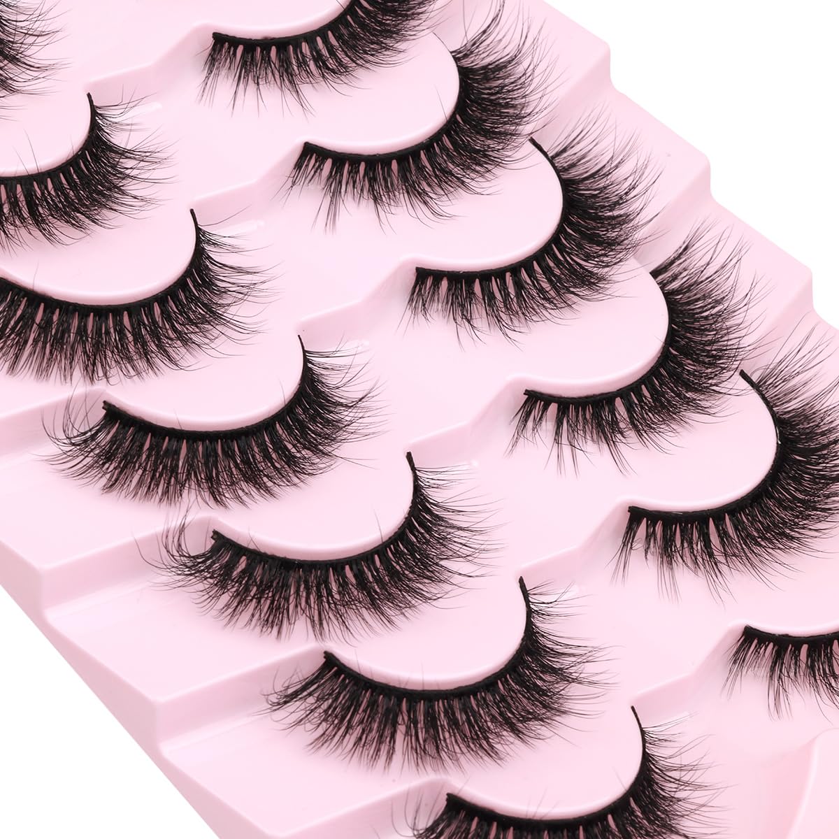 Kiromiro Faux Mink Lashes displayed on a model's eyes