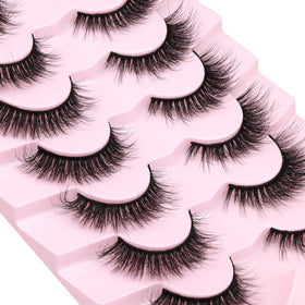 Kiromiro Faux Mink Lashes displayed on a model's eyes