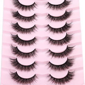 Kiromiro Faux Mink Lashes in a beauty setup with tools