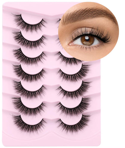 Kiromiro Faux Mink Lashes pack with 7 pairs in packaging