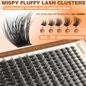 Kiromiro Fluffy Lash Clusters with application tools