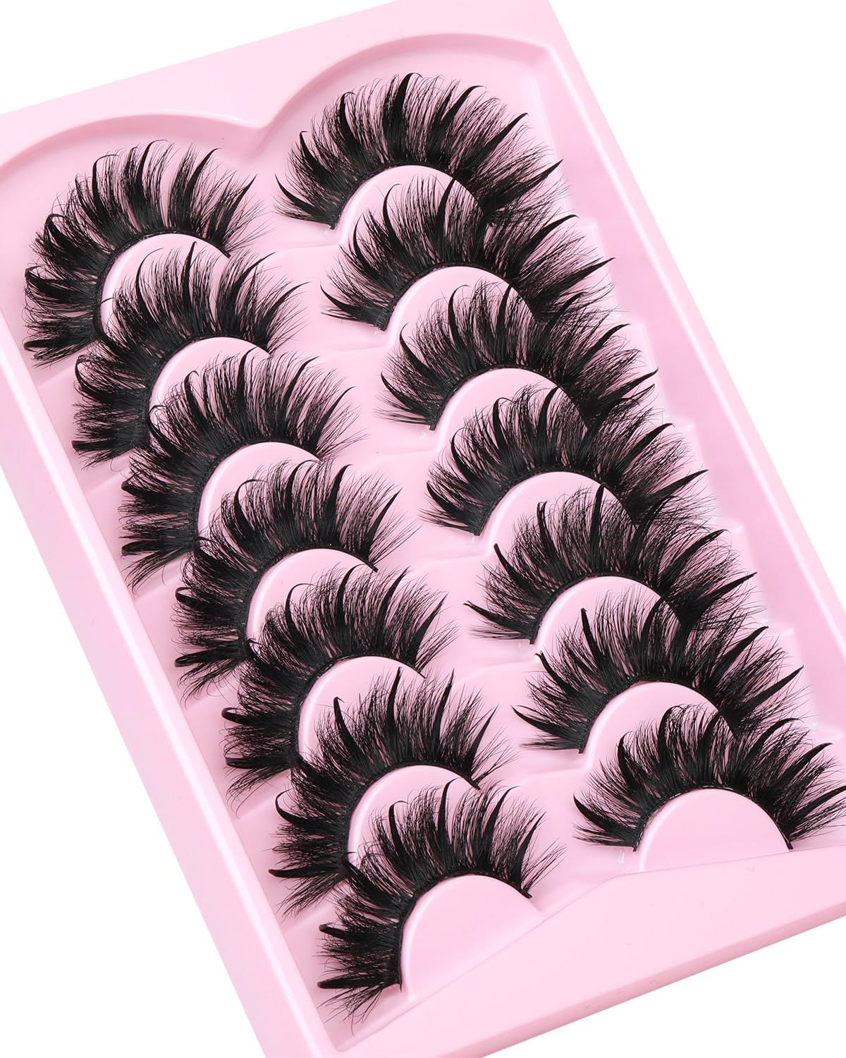 Kiromiro Fluffy Mink Lashes on model's eyes for dramatic effect