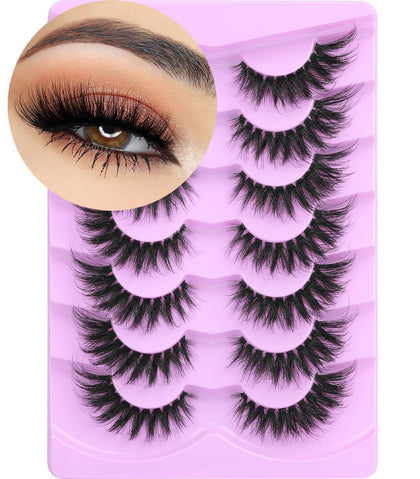 Kiromiro Fox Eye Lashes 3D Volume Faux Mink front view