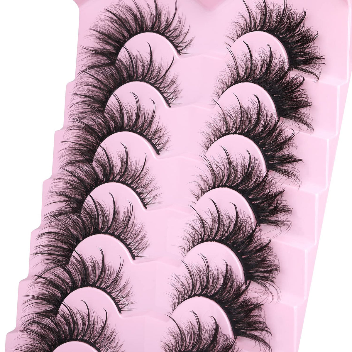 Kiromiro Fox Eye Lashes displayed on a beauty counter