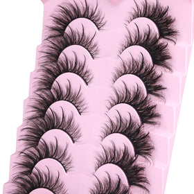 Kiromiro Fox Eye Lashes displayed on a beauty counter