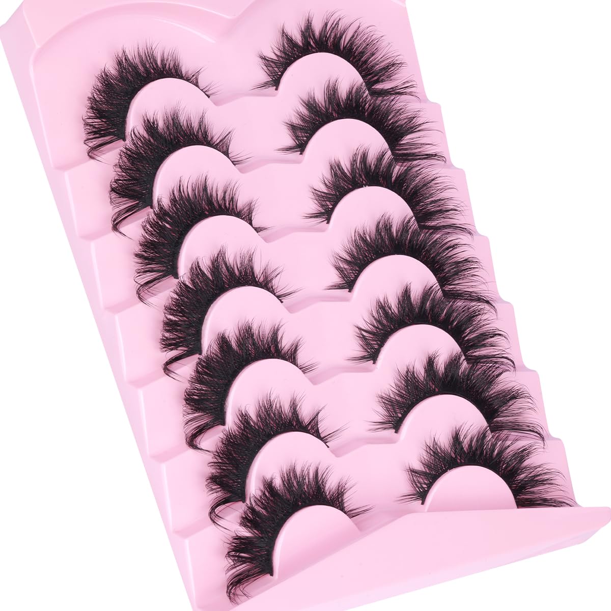 Kiromiro Fox Eye Lashes in natural light highlighting the wispy texture