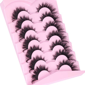 Kiromiro Fox Eye Lashes in natural light highlighting the wispy texture