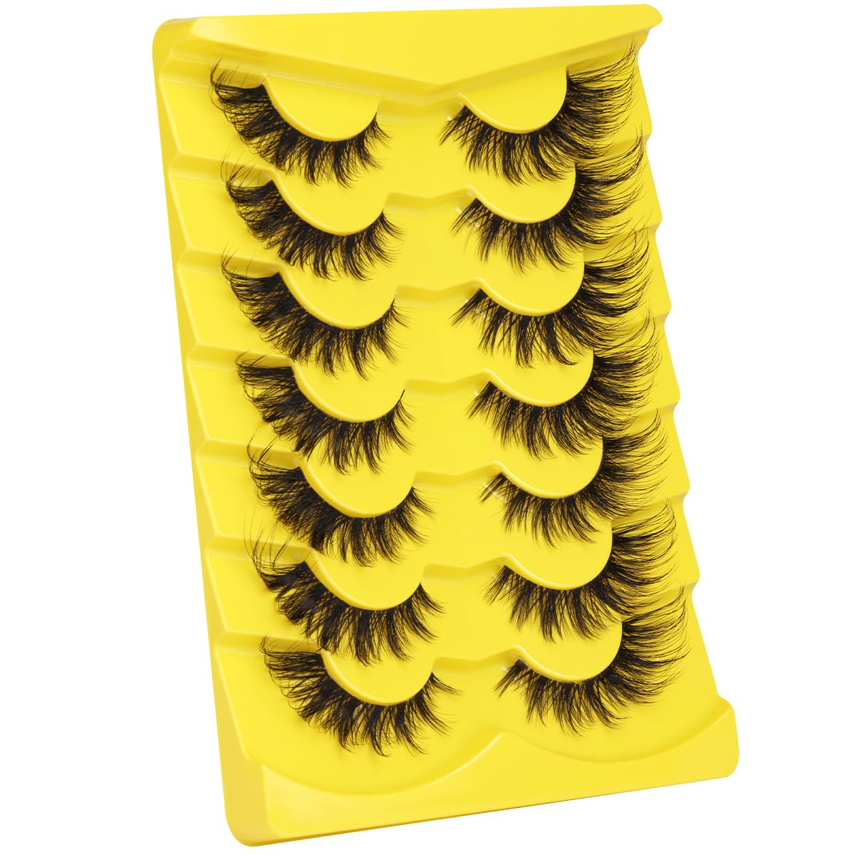Kiromiro Fox Eye Lashes with a close-up of the wispy texture