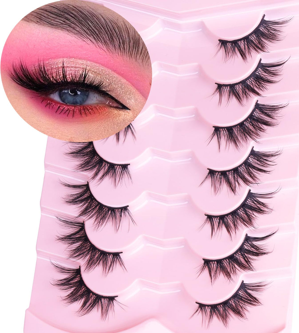 Kiromiro Half Lashes Fox Eye 20mm pack front view