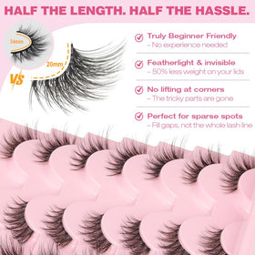 Kiromiro Half Lashes side view demonstrating lightweight design