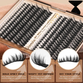 Kiromiro Lash Clusters 10-20mm lifestyle application scene