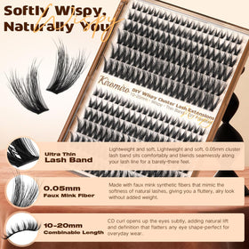Kiromiro Lash Clusters 10-20mm side view of packaging