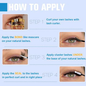 Kiromiro Lash Clusters in natural light