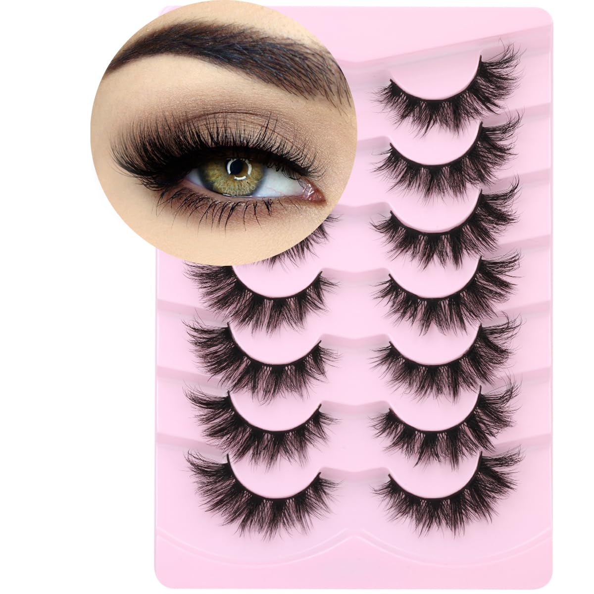 Kiromiro Mink Lashes 3D Volume Cat Eye front view