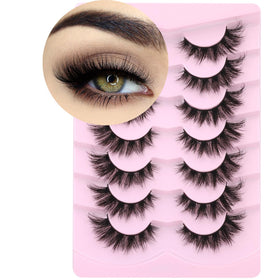 Kiromiro Mink Lashes 3D Volume Cat Eye front view
