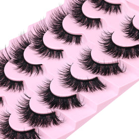 Kiromiro Mink Lashes on a model's eyes