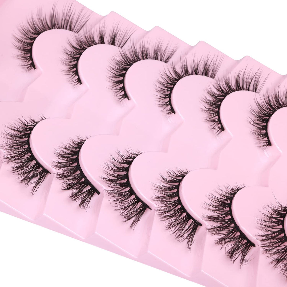 Kiromiro Natural Look False Eyelashes styled on a model