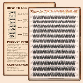 Kiromiro Wispy Lash Clusters in use