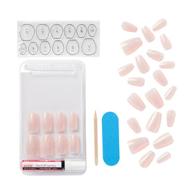 KISS Classy French Nail Manicure Kit contents laid out