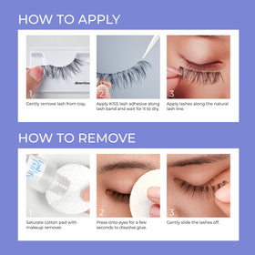 KISS Lash Couture adhesive bottle with false eyelashes in background