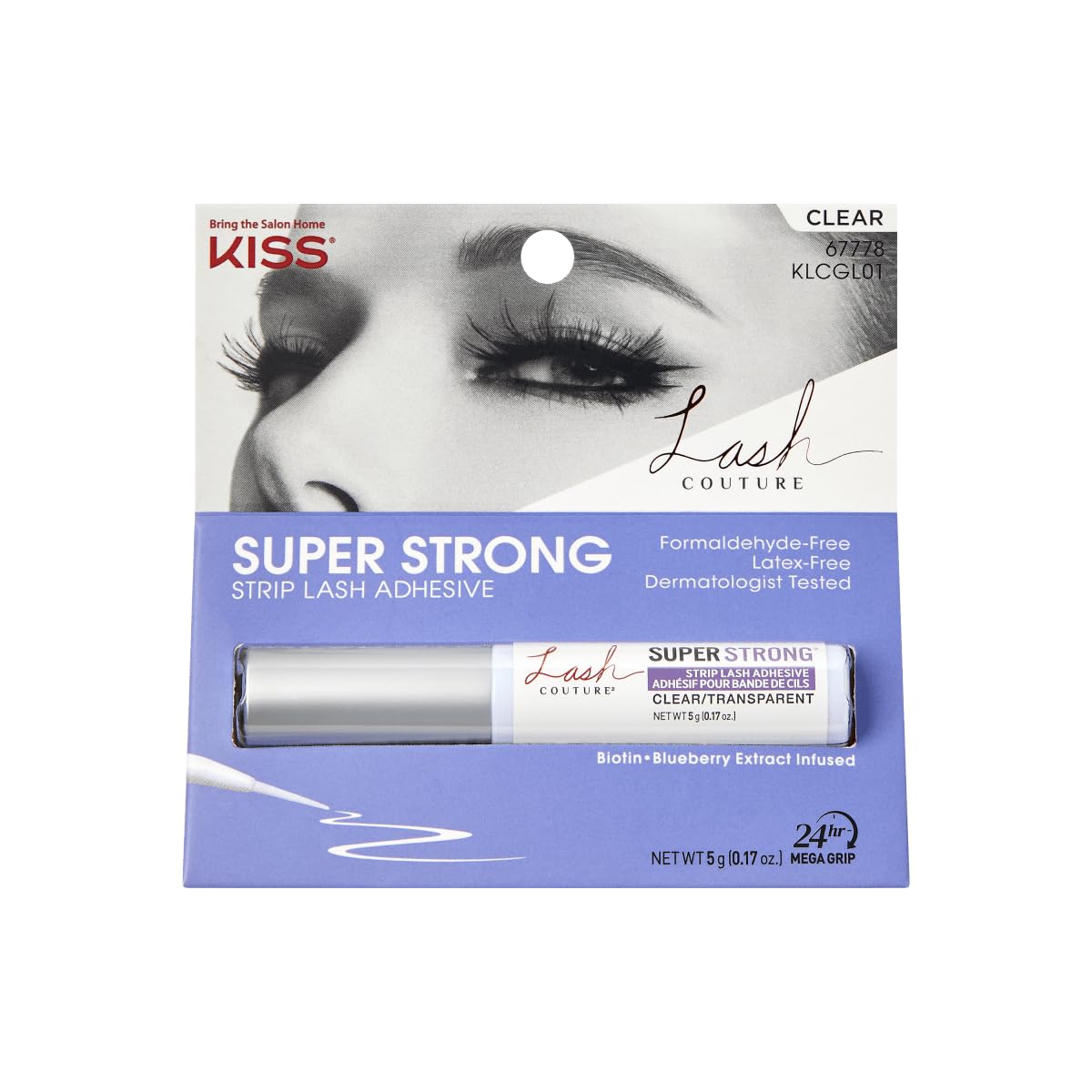 KISS Lash Couture Strip Lash Adhesive brush applicator close-up