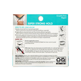 KISS Lash Couture Super Strong Strip Lash Adhesive black 0.17 oz on display