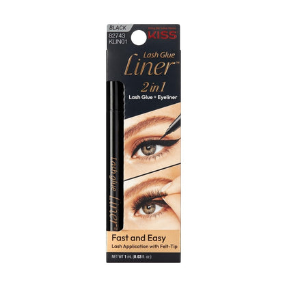 KISS Lash Glue Liner Black Felt-Tip Pen front view