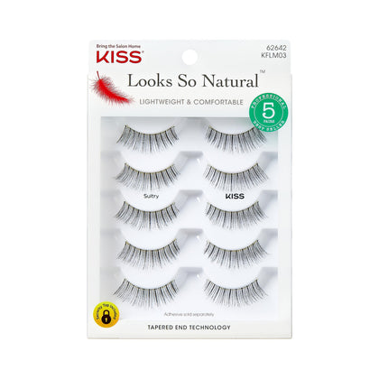 KISS Looks So Natural False Eyelashes 'Sultry' front view