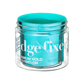 KISS Maximum Hold Edge Fixer Watermelon in use on styled hair